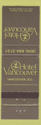 Matchbook Cover - Hotel Vancouver BC WEAR