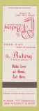 Matchbook Cover - Bakery Restaurant Chicago IL
