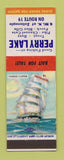 Matchbook Cover - Perry Lake Fishing Zelienople PA Yankee Clipper