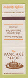Matchbook Cover - Pancake Shop Hot Springs National Park AR