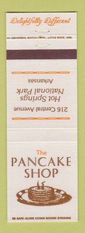 Matchbook Cover - Pancake Shop Hot Springs National Park AR