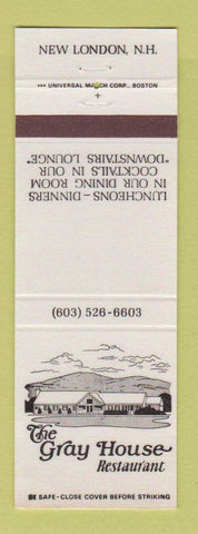 Matchbook Cover - Gray House Restaurant New London NH