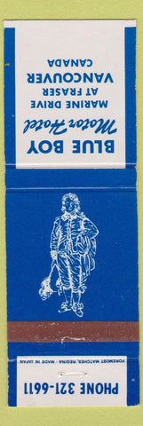 Matchbook Cover - Blue Boy Motor Hotel Vancouver BC
