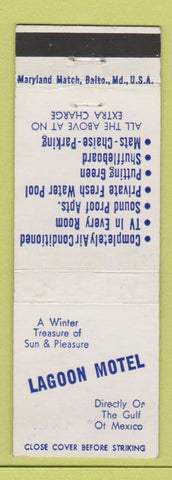 Matchbook Cover - Lagoon Motel South Clearwater Beach FL