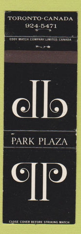 Matchbook Cover - Park Plaza Toronto ON