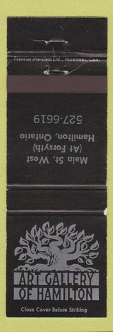 Matchbook Cover - Art Gallery of Hamilton ON black WEAR