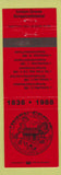 Matchbook Cover - Union Grove WI Sesquicentennial 1988 red