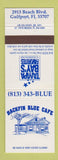 Matchbook Cover - Backfin Blue Cafe Gulfport FL
