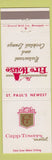 Matchbook Cover - Capp Towers Motel St Paul MN Fire House Restaurant #1