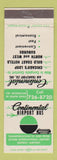 Matchbook Cover - Continental Air Bus O'Hare Airport Chicago IL