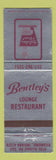 Matchbook Cover - Bentley's Restaurant Holiday Inn Richmond IN