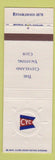 Matchbook Cover - Cleveland Yachting Club OH