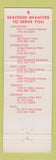 Matchbook Cover - Seafood Shanty Trenton Paoli Langhorne Glenside Warrington