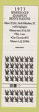 Matchbook Cover - Winston Cigarettes NASCAR Racing Benny Parsons 1973 Champ