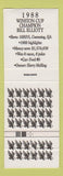 Matchbook Cover - Winston Cigarettes NASCAR Racing Bill Elliott 1988 Champ
