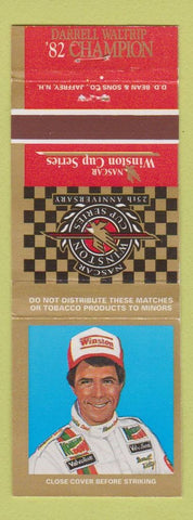 Matchbook Cover - Winston Cigarettes NASCAR Racing Darrell Waltrip 1982 Champ