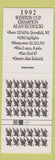 Matchbook Cover - Winston Cigarettes NASCAR Racing Alan Kulwicki 1992 Champ