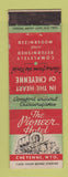 Matchbook Cover - Pioneer Hotel Cheyenne WY covered wagon WORN