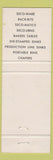 Matchbook Cover - Seco Food Prep Equipment New York Hotel Show 1959 WEAR