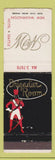 Matchbook Cover - New Washington Hotel Seattle WA Brigadier Room WEAR