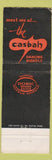 Matchbook Cover - New Washington Hotel Seattle WA Brigadier Room WEAR