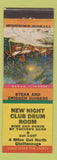 Matchbook Cover - New Night Club Drum Room Chattanooga TN Moonlit Peace