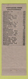 Matchbook Cover - New Night Club Drum Room Chattanooga TN Moonlit Peace