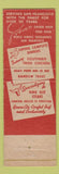 Matchbook Cover - Grison's Steak House Chicken San Francisco CA