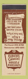 Matchbook Cover - Elmer's Colonial House of Pancakes Vancouver WA Portland OR