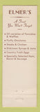 Matchbook Cover - Elmer's Colonial House of Pancakes Vancouver WA Portland OR