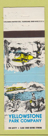Matchbook Cover - Yellowstone Park Company WY