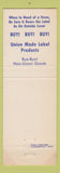 Matchbook Cover - Stove Mounters Union St Louis MO