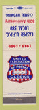 Matchbook Cover - United Federation Union Postal Clerks Casper WY 1969
