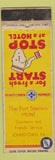 Matchbook Cover - Fort Stanwix Hotel Johnstown PA Bellhop WORN