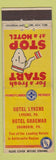 Matchbook Cover - Hotel Lykens PA Graemar Shamokin PA