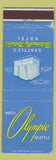 Matchbook Cover - Hotel Olympic Seattle WA blue WEAR