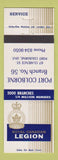 Matchbook Cover - Royal Canadian Legion Port Colborne ON #56