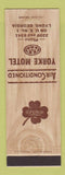 Matchbook Cover - Yorke Motel Lyons GA