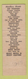 Matchbook Cover - Hotel El Tejon Bakersfield CA