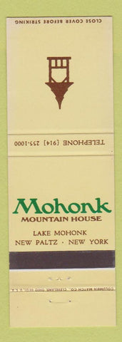 Matchbook Cover - Mohonk Mountain House New Paltz NY