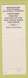 Matchbook Cover - Aston Township 275th Anniversary PA 1963 liberty bell