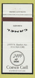 Matchbook Cover - 2499 Corner Bar Milwaukee WI Camel Cigarettes 30 Strike