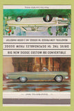 Matchbook Cover - 1964 Dodge Custom 880 Convertible Snell's Canton PA 40 Strike