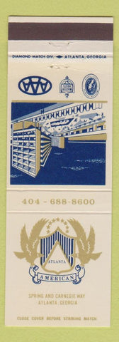 Matchbook Cover - Atlanta American Atlanta GA hotel