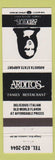 Matchbook Cover - Ardito's Restaurant Augusta State Airport ME