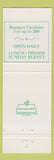 Matchbook Cover - Asia Chinese Polynesian Dover Portsmouth Newington