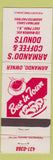 Matchbook Cover - Armando's Coffee Donuts East Providence RI