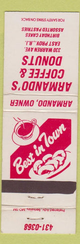 Matchbook Cover - Armando's Coffee Donuts East Providence RI