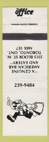 Matchbook Cover - The Office Toronto ON Bar restaurant WEAR