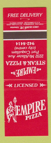 Matchbook Cover - Empire Pizza Port Coquitlam BC